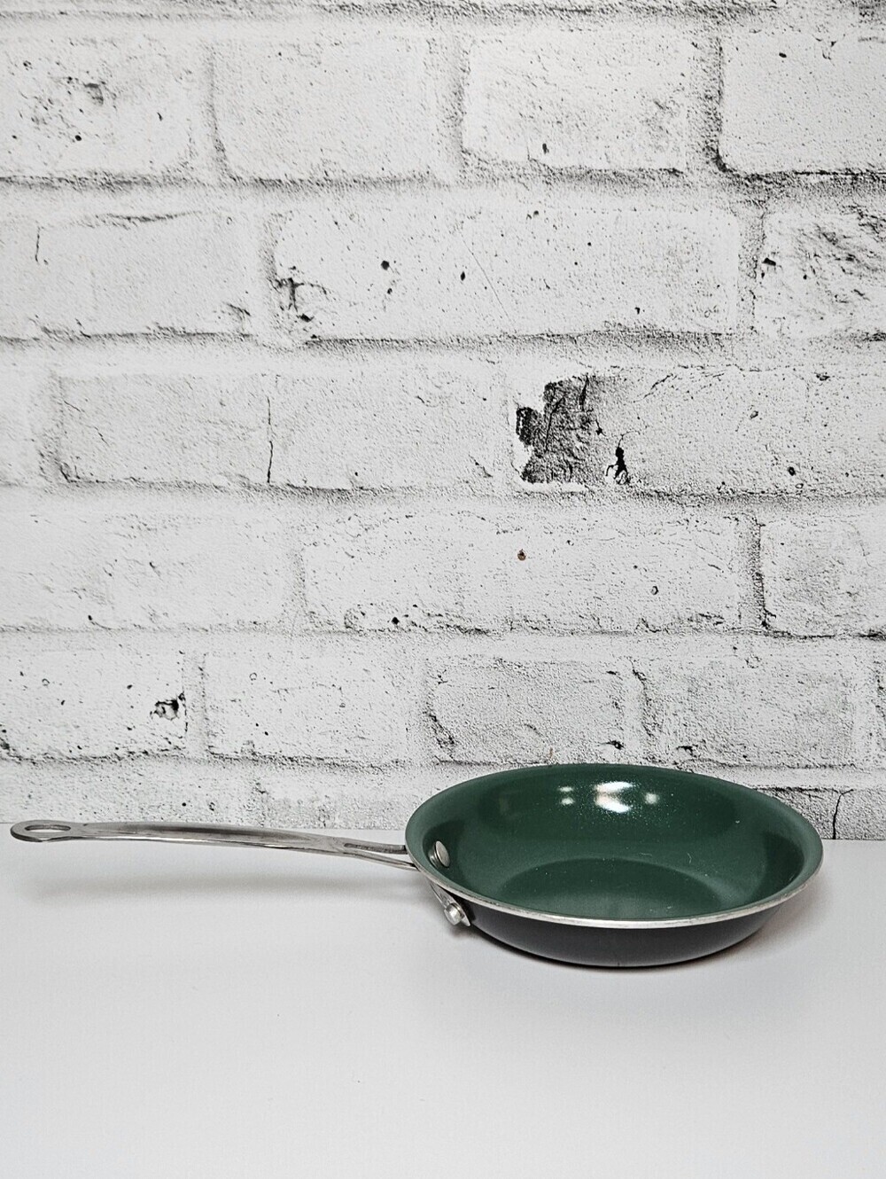 OrGreenic 8 Inch Nonstick Frying Pan Green Ceramic Skillet